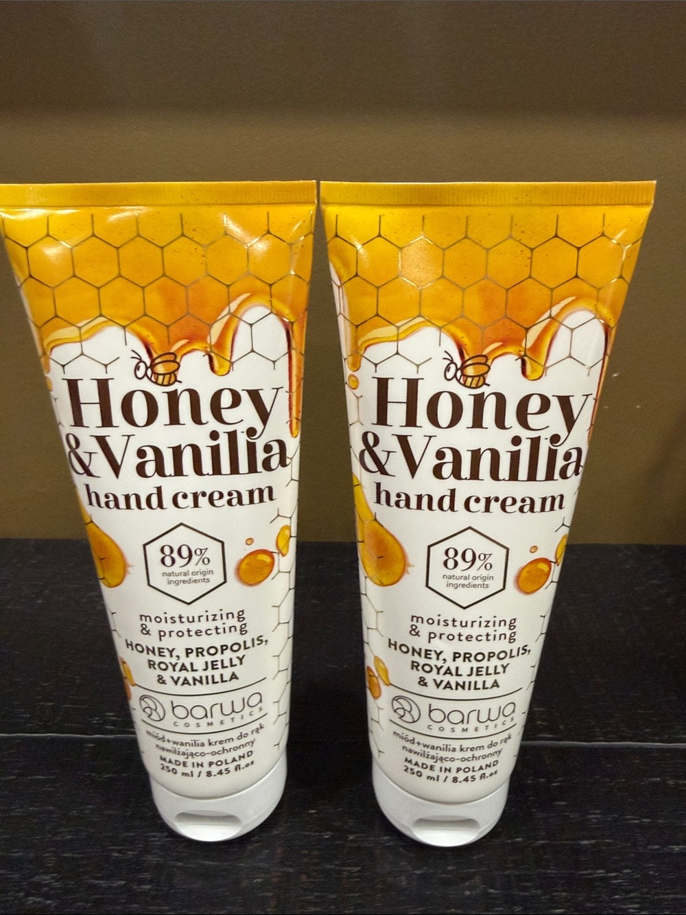 Set- Barwa Honey & Vanilla Hand Cream - Golden Yellow